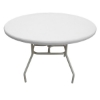 C-36F - Round Classic Patio Dining Table with Aluminum Frame with Fiberglass Top, 36" 42", or 48"