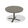 Picture of 42" Round Dash Marine Grade Polymer Dining Table w/ Aluminum Pedestal Base - 86 lbs.