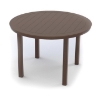 Picture of 42" Round Slatted Marine Grade Polymer Table w/ Aluminum Base