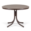 Picture of 42" Slatted Round Marine Grade Polymer Table w/ Prong Aluminum Base