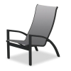 Picture of Kendall Sling Chat Height Chair with Stackable Powder-Coated Aluminum Frame - 12 lbs.