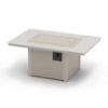 Picture of Origins Rectangular Outdoor Fire Table with Marine Grade Polymer Top - 134 lbs.