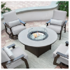 Picture of Origins Round Outdoor Fire Table with Marine Grade Polymer Top - 148 lbs.