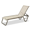 Picture of Telescope Reliance Strap Chaise Lounge with Armless Aluminum Frame