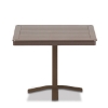 Picture of Slatted Marine Grade Polymer Dining Table w/ Aluminum Pedestal Base - 36", 42"