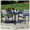 Picture of Slatted Marine Grade Polymer Dining Table w/ Aluminum Pedestal Base - 36", 42"