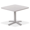Picture of Telescope 36" Square Hammered MGP Dining Table w/ Aluminum Pedestal Base