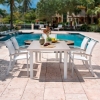 Picture of Telescope Bazza Dining Chair with Aluminum Frame and Marine Grade Polymer Accents