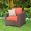 Picture of Telescope Lake Shore Outdoor Cushion Arm Chair with Wicker Frame