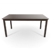 Picture of Telescope Rectangular Slatted Marine Grade Polymer Dining Table w/ Square Aluminum Legs
