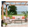 Picture of Telescope St. Catherine Deep Cushion Three-Seat Sofa with Marine Grade Polymer Arms
