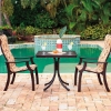 Picture of Telescope St. Catherine High Back Sling Dining Chair with Marine Grade Polymer Frame