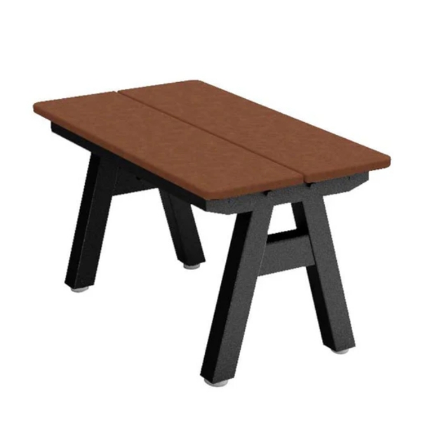 Centra Multi-Board Recycled Plastic Flat Bench with Powder Coated Steel Frame
