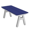 Centra Multi-Board Recycled Plastic Flat Bench with Powder Coated Steel Frame