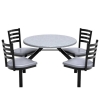 36˝ Round 4-Seat Covey Fiberglass Table with Powder Coated Steel Frame