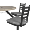 36˝ Round 4-Seat Covey Fiberglass Table with Powder Coated Steel Frame