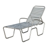 Picture of Sanibel Full-Body Vinyl Strap Chaise Lounge with Powder-Coated Aluminum Frame - 27 lbs.