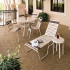 Picture of Sanibel Vinyl Strap Dining Chair with Powder-Coated Aluminum Frame -  12 lbs.
