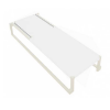 White - Barcino Sling Chaise Lounge with Commercial Aluminum Frame - 42.4 lbs.