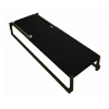Black - Barcino Sling Chaise Lounge with Commercial Aluminum Frame - 42.4 lbs.