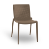 Chocolate - Beekat Stacking Polypropylene Armless Dining Chair - 8.2 lbs.