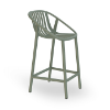 Green Grey - Bini Medio Polypropylene Counter Chair - 10.1 lbs.