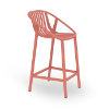 Terracotta - Bini Medio Polypropylene Counter Chair - 10.1 lbs.