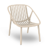 Ivory - Bini Stacking Polypropylene Conversational Lounge Chair - 10.8 lbs.