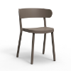 Chocolate  - Casino Polypropylene Stacking Dining Chair - 7.7 lbs.