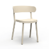 Ivory - Casino Polypropylene Stacking Dining Chair - 7.7 lbs.