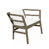 Chocolate - Click-Clack Polypropylene Dining Chair with Cushion