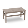 Chocolate - 17.7” x 35.4” Rectangle Click-Clack Polypropylene Coffee Table - 10.6 lbs.