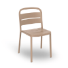 Sand - Como Stacking Polypropylene Dining Armless Chair - 8 lbs.