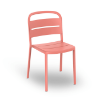 Terracotta - Como Stacking Polypropylene Dining Armless Chair - 8 lbs.