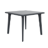 Dark Grey - 35.4” Square Dessa Polypropylene Outdoor Dining Table