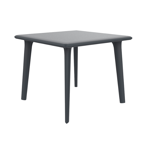 Dark Grey - 35.4” Square Dessa Polypropylene Outdoor Dining Table