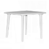 White - 35.4” Square Dessa Polypropylene Outdoor Dining Table