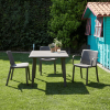 35.4” Square Dessa Polypropylene Outdoor Dining Table