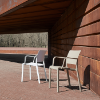 Fiona New Stacking Polypropylene Dining Arm Chair - 11 lbs.