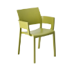 Olive Green - Fiona Stacking Polypropylene Dining Chair - 11 lbs.