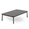 Black - 31.5” x 59” Rectangle Hub Baja Coffee Table with HPL Top - 59.5 lbs. 