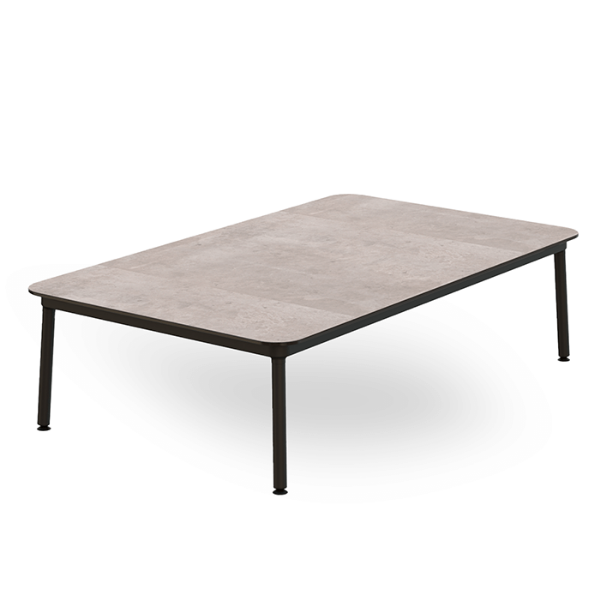 Concrete - 31.5” x 59” Rectangle Hub Baja Coffee Table with HPL Top - 59.5 lbs. 