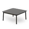 Black - 31.5” Square Hub Baja Coffee Table with HPL Top - 34.7 lbs.