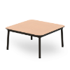Natural Oak - 31.5” Square Hub Baja Coffee Table with HPL Top - 34.7 lbs.