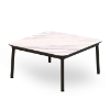 White Mable - 31.5” Square Hub Baja Coffee Table with HPL Top - 34.7 lbs.