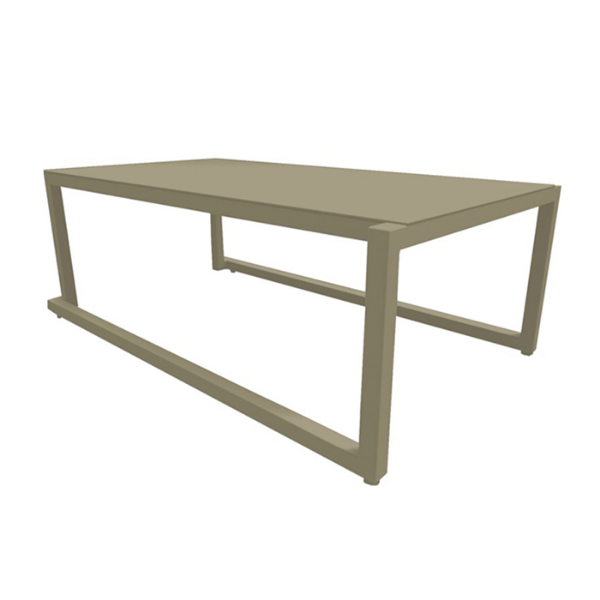Sand - 39.8” x 23.6” Rectangular Barcino Anodised Aluminum Coffee Table - 17.6 lbs. 