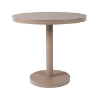Sand - Round Barcino Dining Table with Anodized Aluminum Pedestal Base, 23.6” or 31.5”