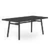 Black - 70.9" x 35.4"  Rectangular Barcino Anodised Aluminum Dining Table - 52.9 lbs. 