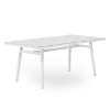 White - 70.9" x 35.4"  Rectangular Barcino Anodised Aluminum Dining Table - 52.9 lbs. 
