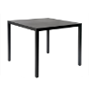 Black - Square Barcino Anodized Aluminum Outdoor Dining Table, 31.5” or 35.4”